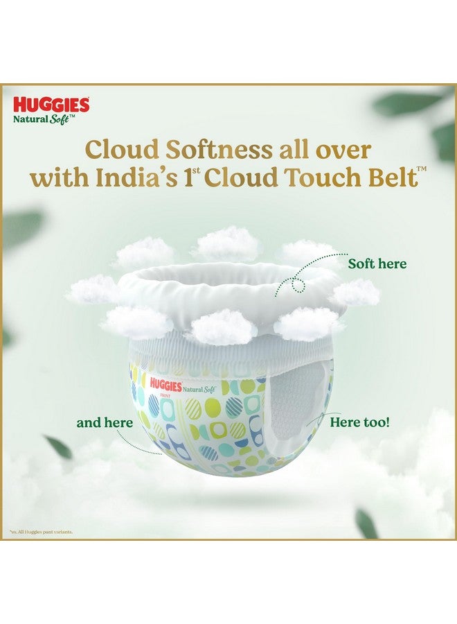 Natural Soft Premium Baby Diaper Pants, Our No.1 Soft Pants, Medium (M) Size (7-12 Kgs), Pack Of 60 Diapers | Cloud Softness All Over With India'S 1St Cloud Touch Belt