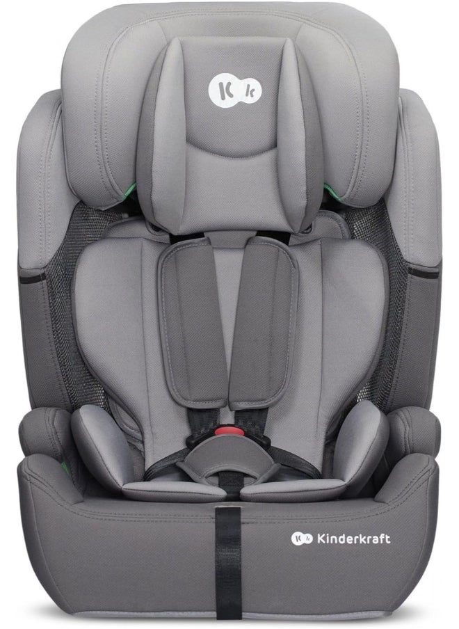 Car Seat Comfort Up, I - Size Booster Child Seat, With 5 Point Harness, Adjustable Headrest, For Toddlers , Infant, Group 1/2/3, 9 - 36 Kg, Up To 12 Years, Grey