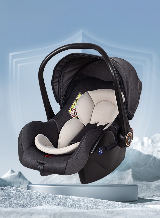 Baby Car Seat With Full Body Support Cushion Baby Carrier Cot with Adjustable Canopy