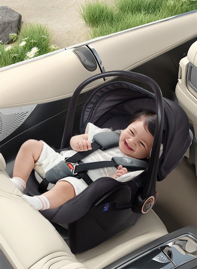 Baby Car Seat With Full Body Support Cushion Baby Carrier Cot with Adjustable Canopy