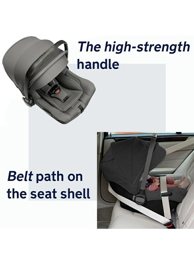 Baby Car Seat With Full Body Support Cushion Baby Carrier Cot with Adjustable Canopy