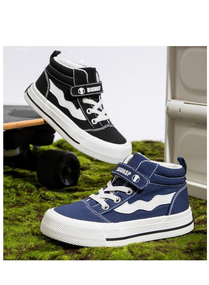 Children's Soft Soled High Top Canvas Casual Sports Board Shoes