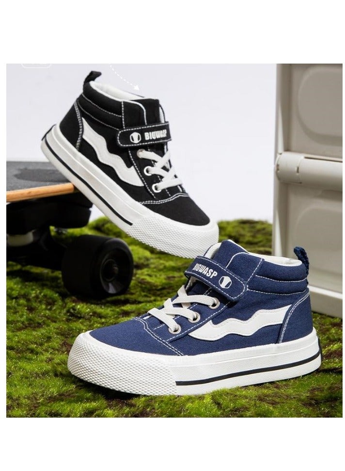 Children's Soft Soled High Top Canvas Casual Sports Board Shoes