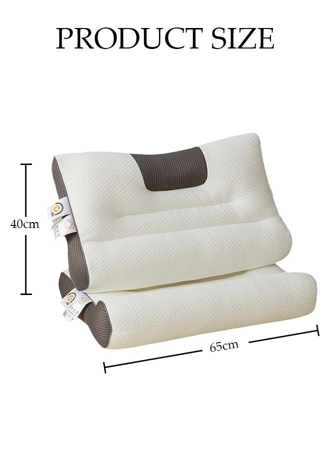 1PCS Comfort Ergonomic Pillow for Pain Relief Bed Pillow for Sleeping, Ergonomic Orthopedic Cervical for Neck and Shoulder Pain, Side Back Stomach Sleeper