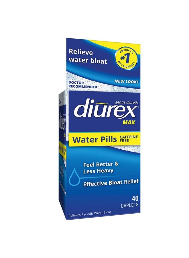 Max - Maximum Strength Caffeine Free Diuretic Water Pills - Relieve Water Bloat