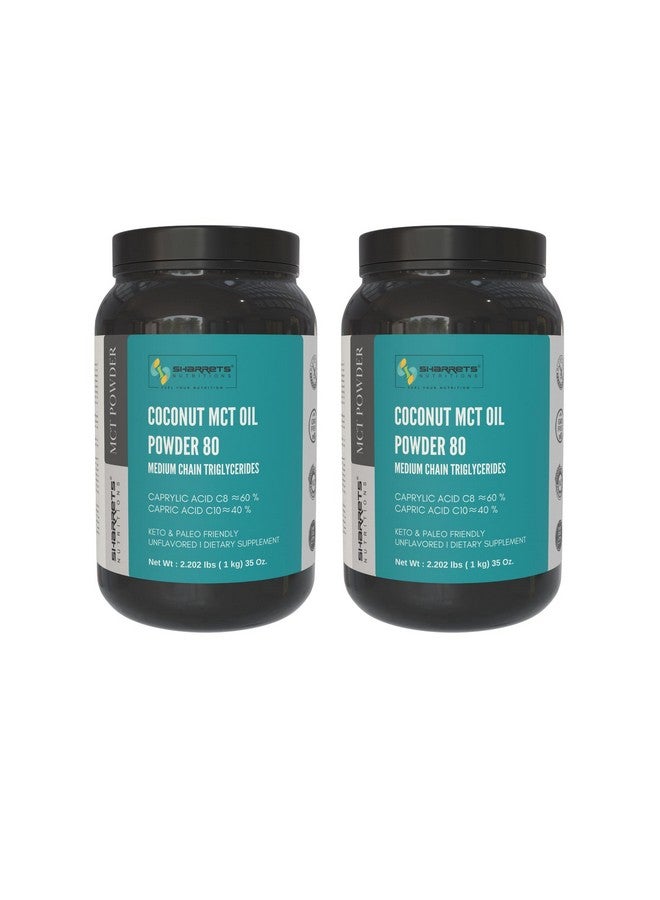 Coconut Mct Oil Powder 1Kg X 2 - Fuel Your Lifestyle With Pure Medium Chain Triglycerides (Mcts)