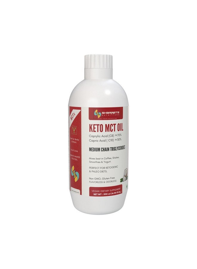 Keto Mct Oil - 500Ml (C8:70 C10:30) Premium Medium Chain Triglycerides For Bulletproof Coffee, Intermittent Fasting, And Athletic Performance.