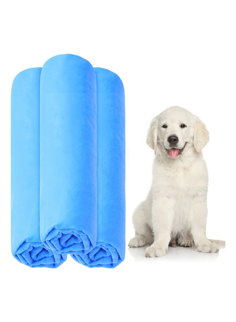 3 Pack Quick Drying Pet Bath Towels for Dogs and Cats Machine Washable Absorbent Shower Towels 43x66CM Suitable for All Pets