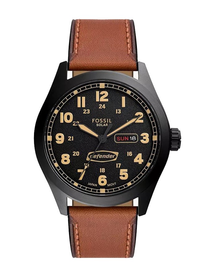 Men's Analog Leather Wrist Watch - FS5978 - 46 Mm