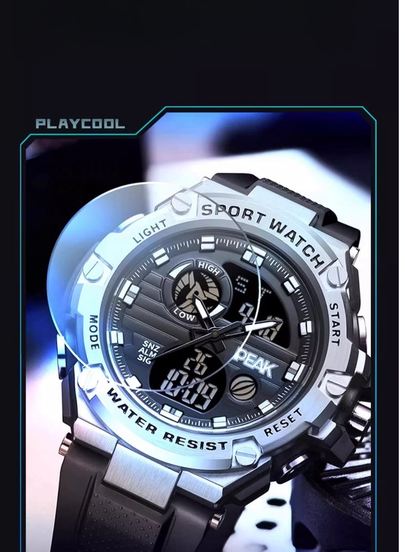 Men's Waterproof Luminous Sports Electronic Watch