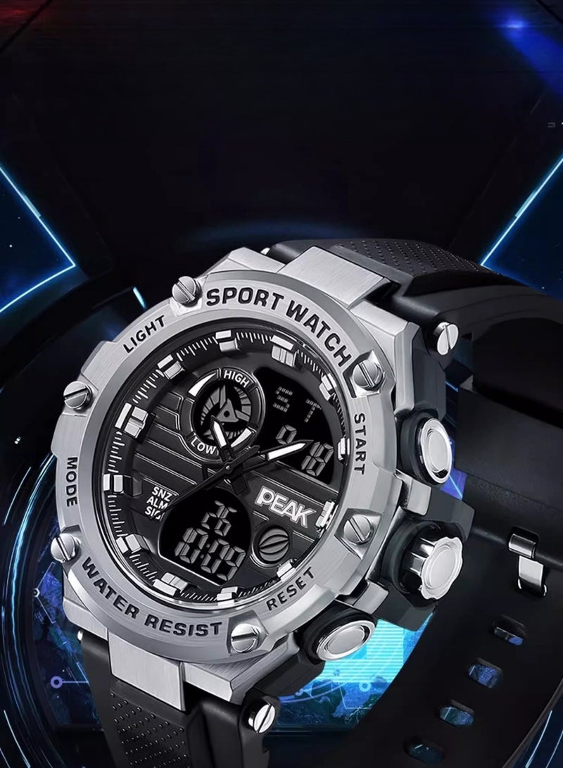 Men's Waterproof Luminous Sports Electronic Watch