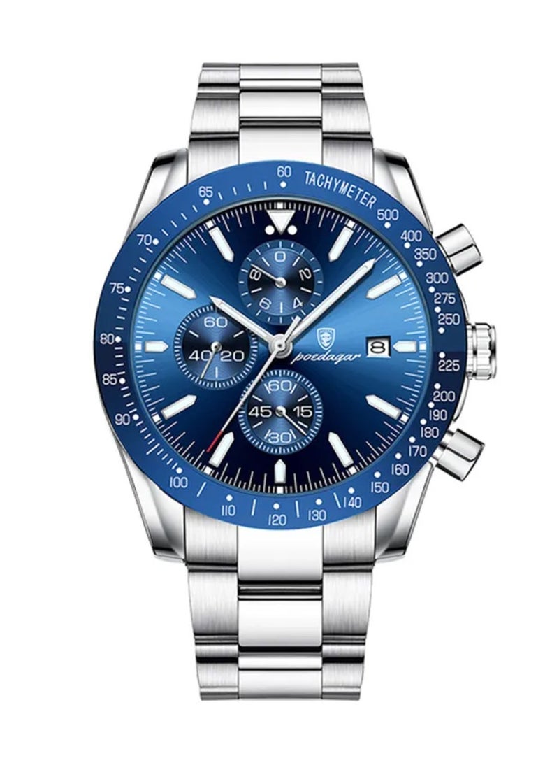 Men’s Chronograph Date Luminous Waterproof Watch 44mm