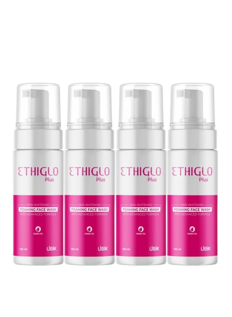 Ethiglo Plus Foaming Face Wash 150ml : Pack of 4