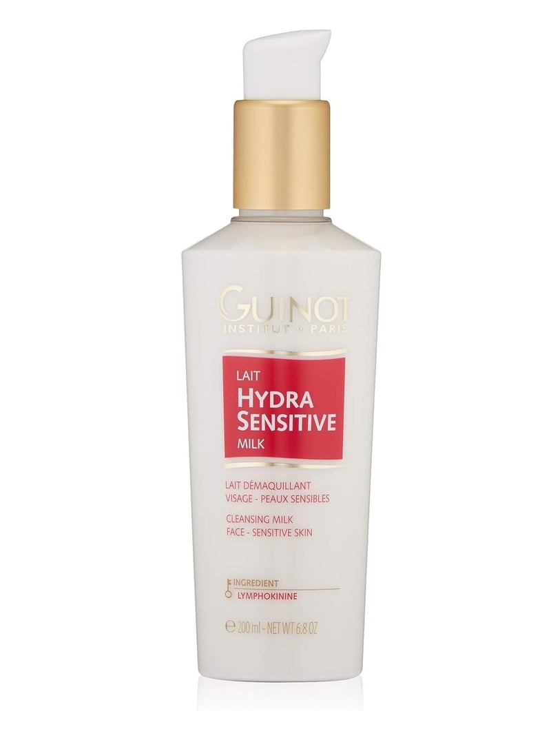 Hydra Sensitive Gentle Cleansing Milk, Hypoallergenic & Gentle Formula, Soothes Skin, 200ml