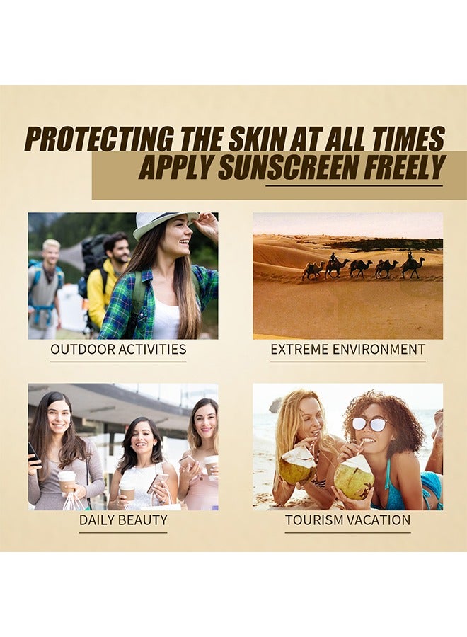 Relief Sun：Rice＋Probiotics， Sunscreen, Relief Sun Organic Sunscreen SPF50, Moisturizing Sunscreen, Breathable, Refreshing, Easy To Apply Sunscreen