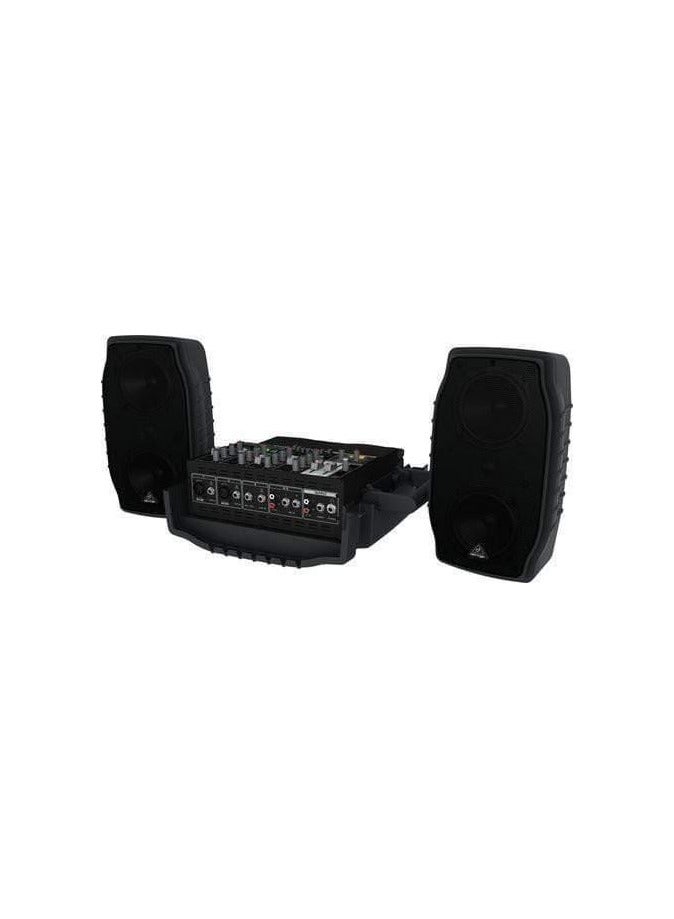Behringer PPA200 Portable PA System 150W RMS w/ 5 CH Mixer and Wired Microphone