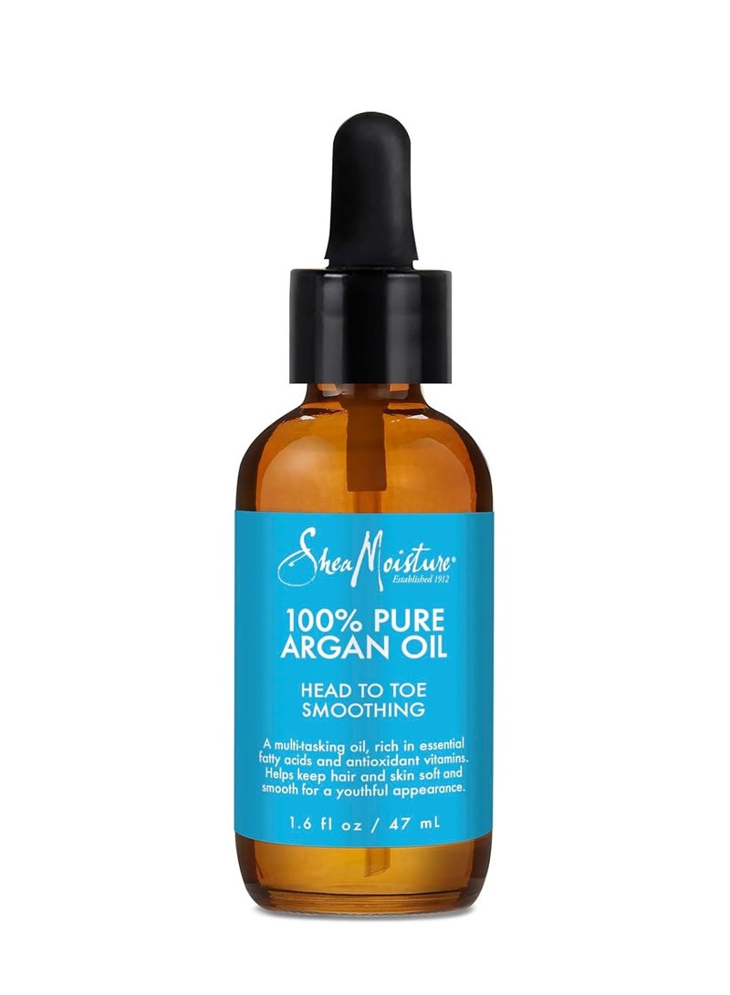 Multi-Tasking Oil for Smooth Hair and Skin 100% Pure Argan Oil Head-to-Toe Formula 1.6 Fl Oz