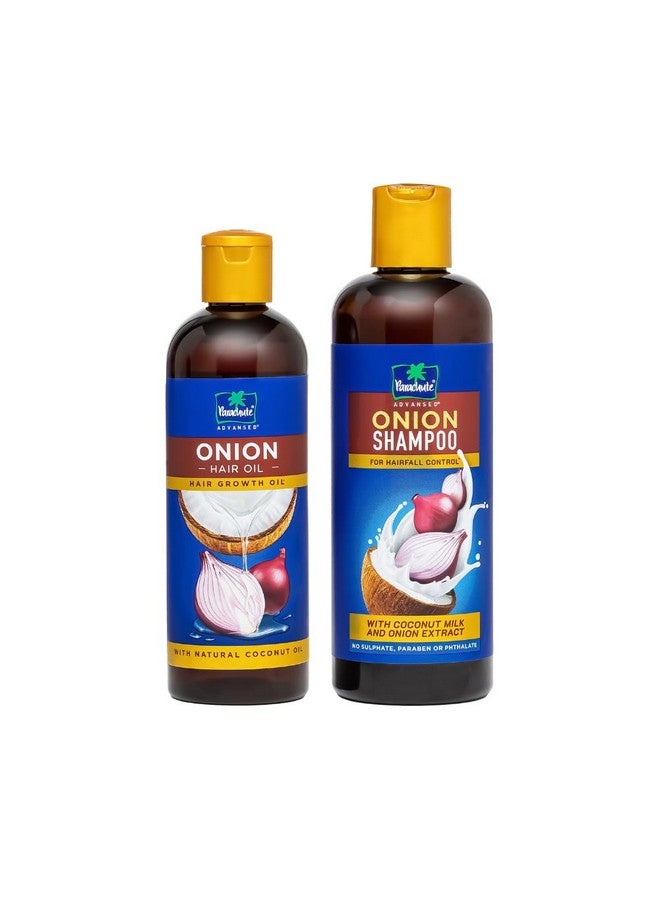 Onion Hair Oil For Hair Growth, 200Ml & Hair Shampoo For Hair Fall Control, 275Ml