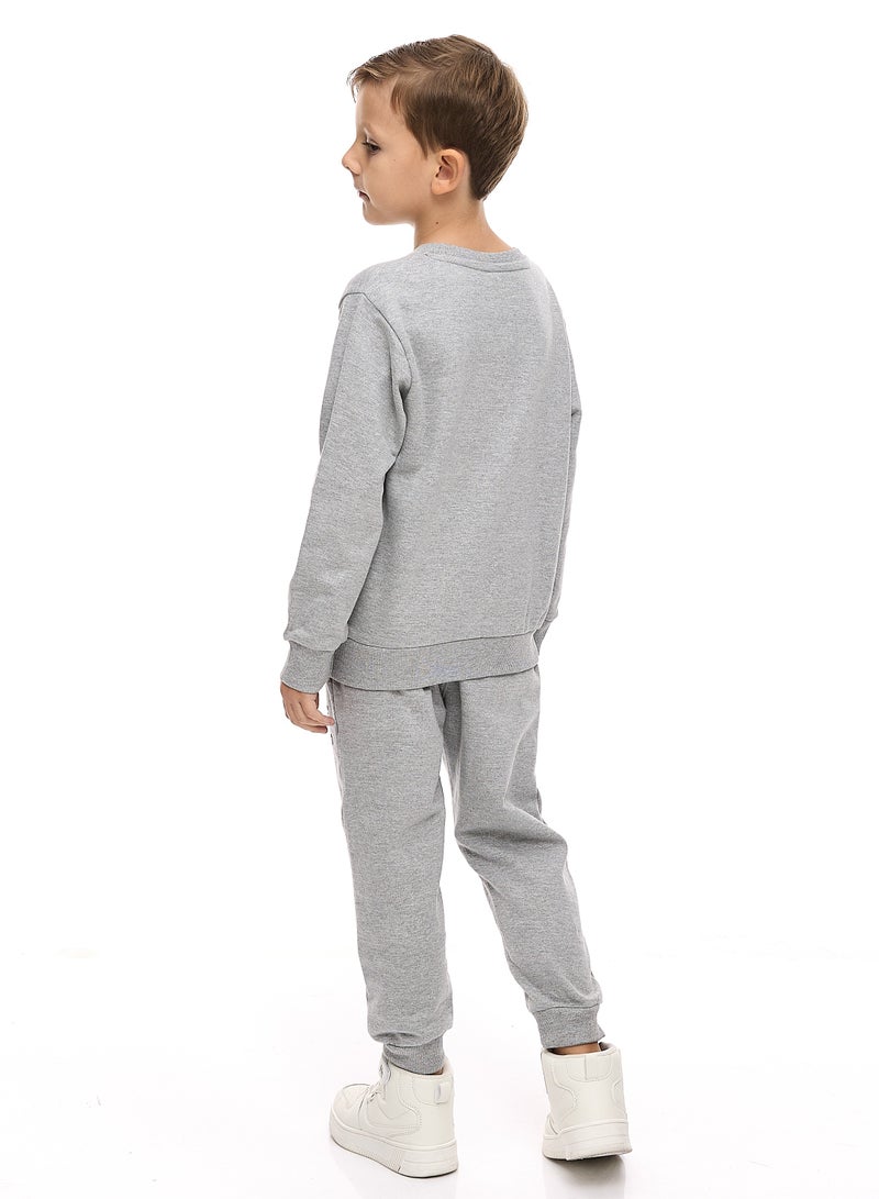 Boys' 2-Piece Sweatshirt and Jogger Set (2 -8 yrs) Grey