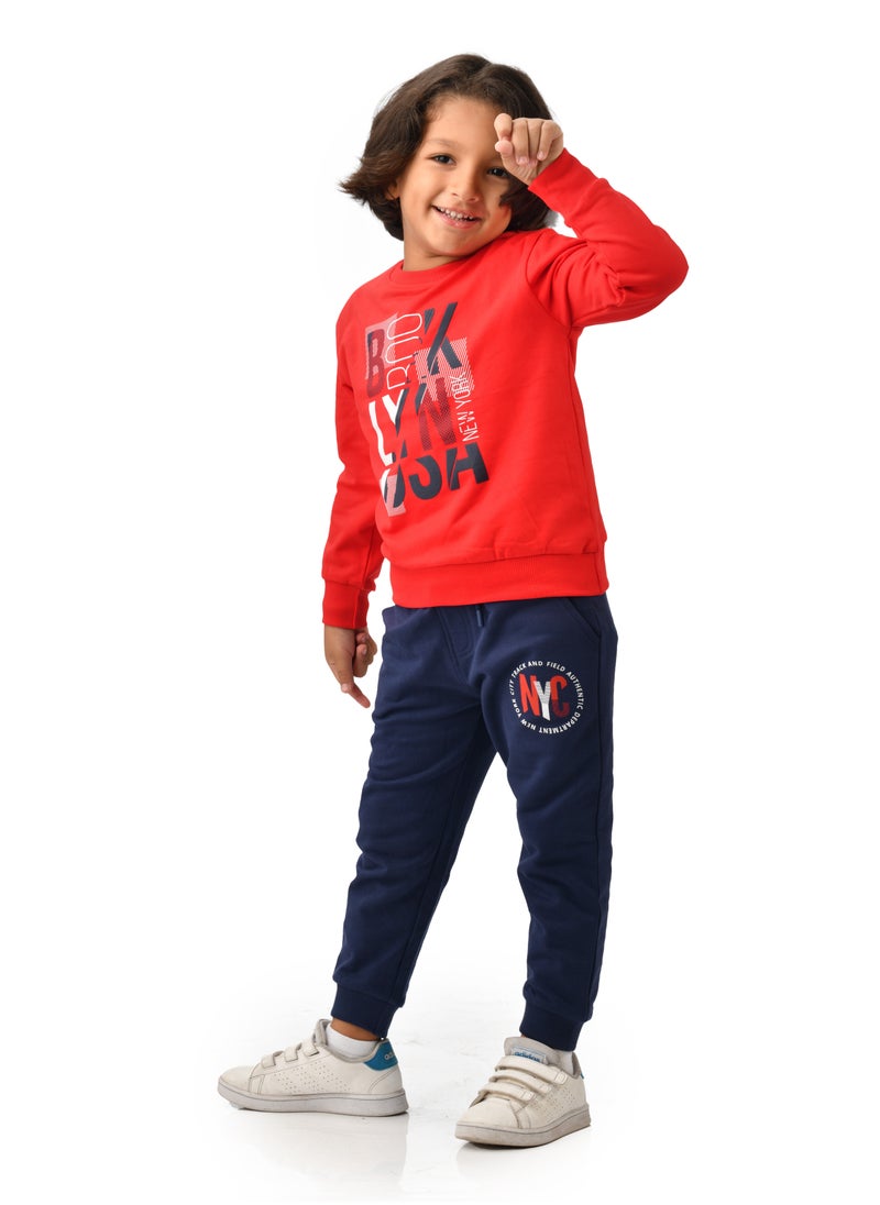 Boys' 2-Piece Sweatshirt and Jogger Set