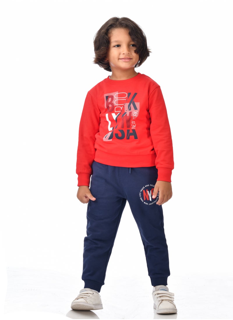 Boys' 2-Piece Sweatshirt and Jogger Set