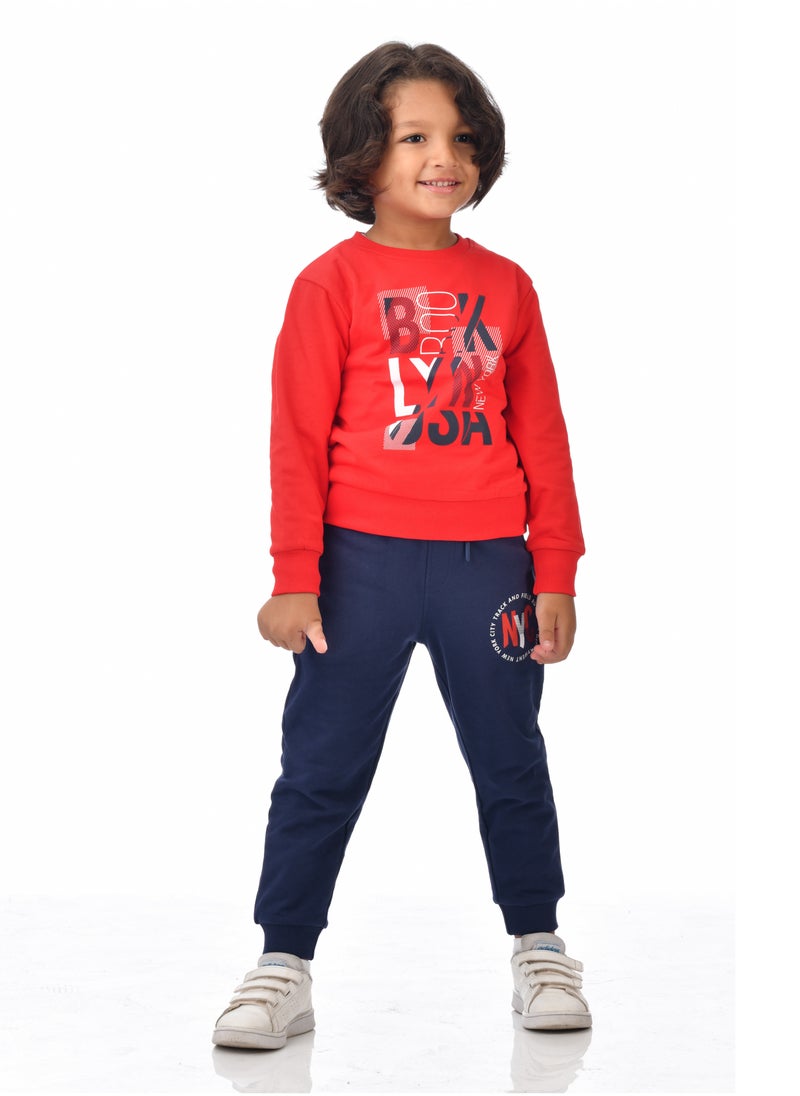 Boys' 2-Piece Sweatshirt and Jogger Set