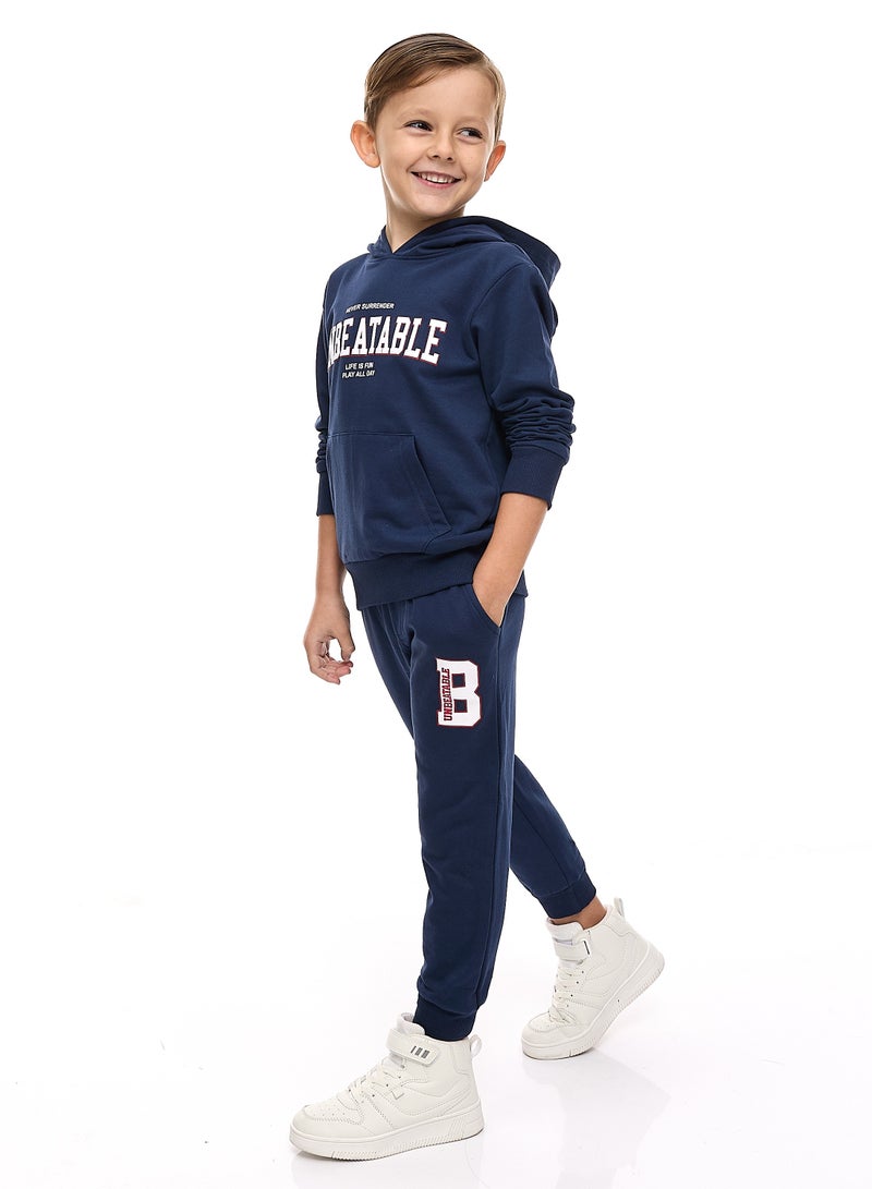 Boys' 2-Piece Hoodie and Jogger Set  (2 -8 yrs) Navy