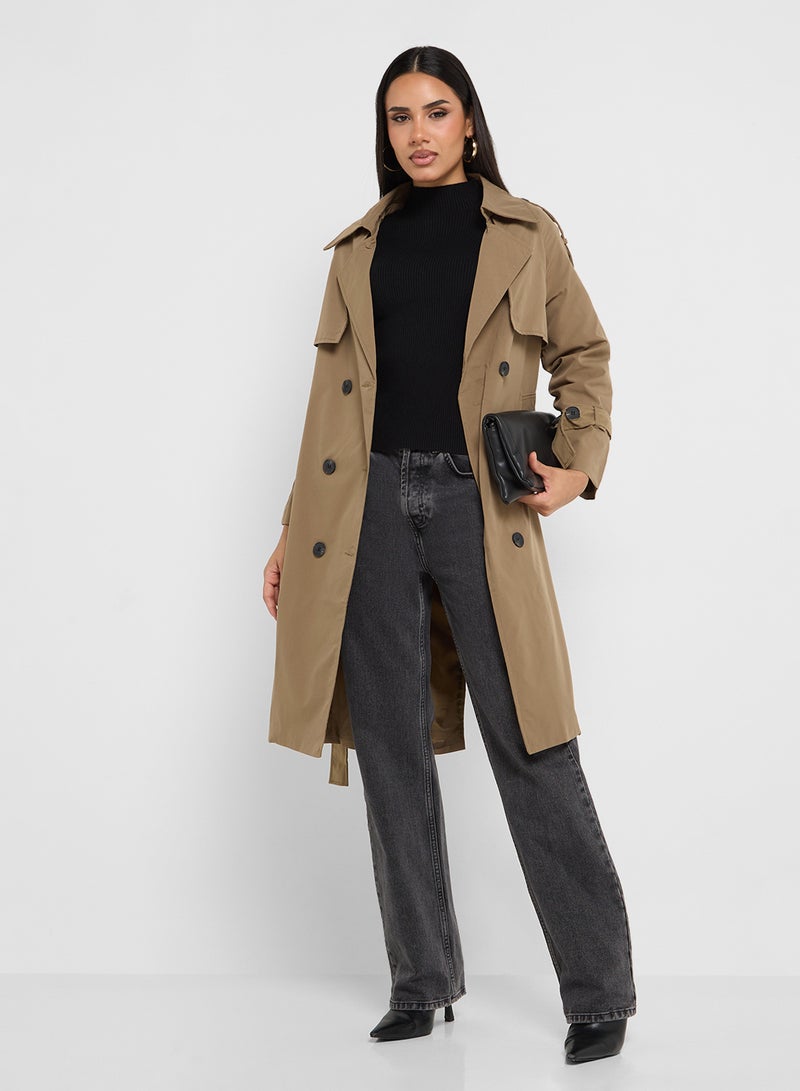 Longline Trench Over Coat