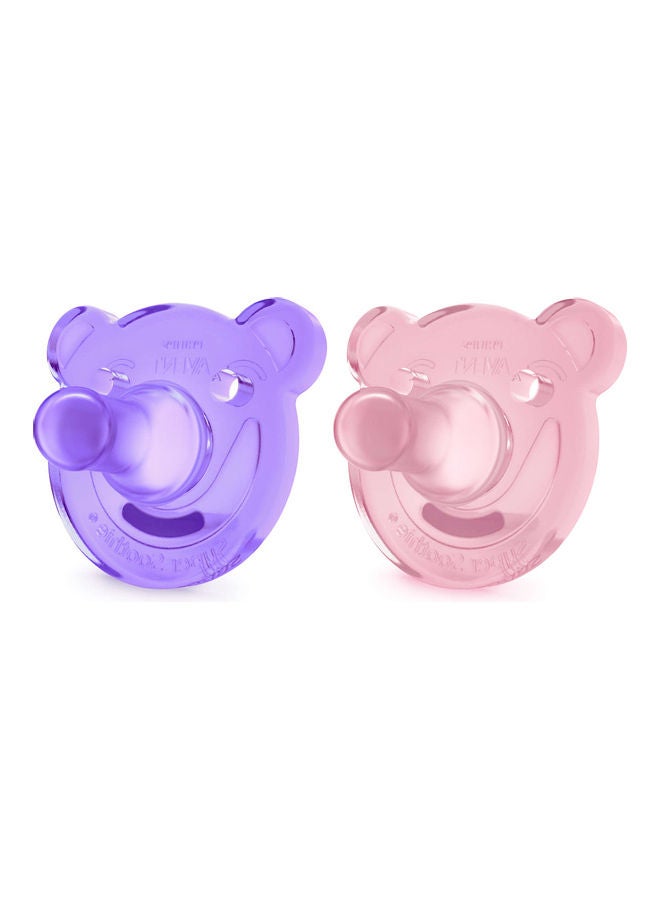 2-Piece Bear Shape Soothie Pacifier