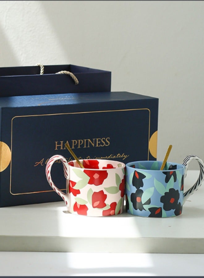 COFFEE CUP SET (2 CUPS + 2 SPOON)