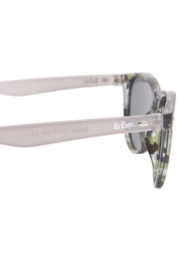 Kids' Polarized Sunglasses Grey Frame Silver Mirror Lens - 48mm Lens - LCK106C03