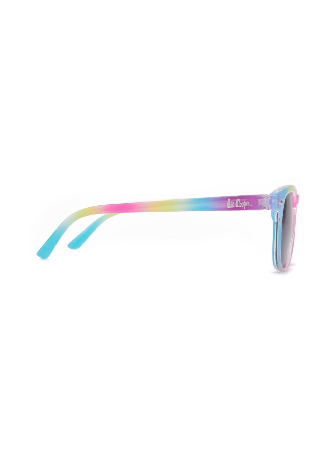 Kids' Polarized Sunglasses Rainbow Colorful Frame Grey Lens - 41mm Lens - LCK115C01