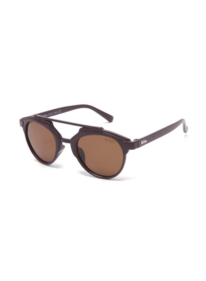 Kids' Polarized Sunglasses Brown Frame Brown Lens - 48mm Lens - LCK102C02