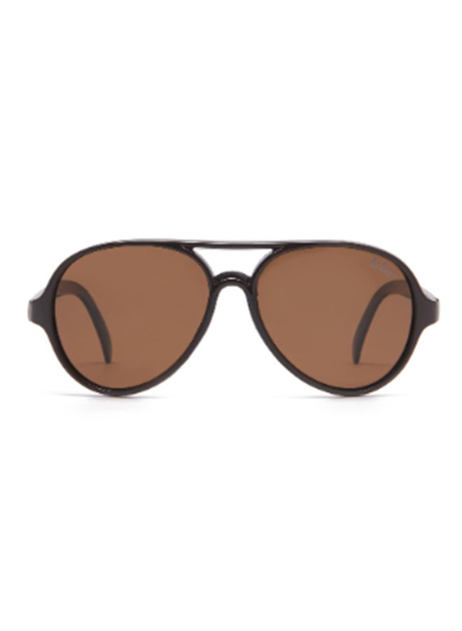 Kids' Polarized Sunglasses Brown Frame Brown Lens - 55mm Lens - LCK103C02