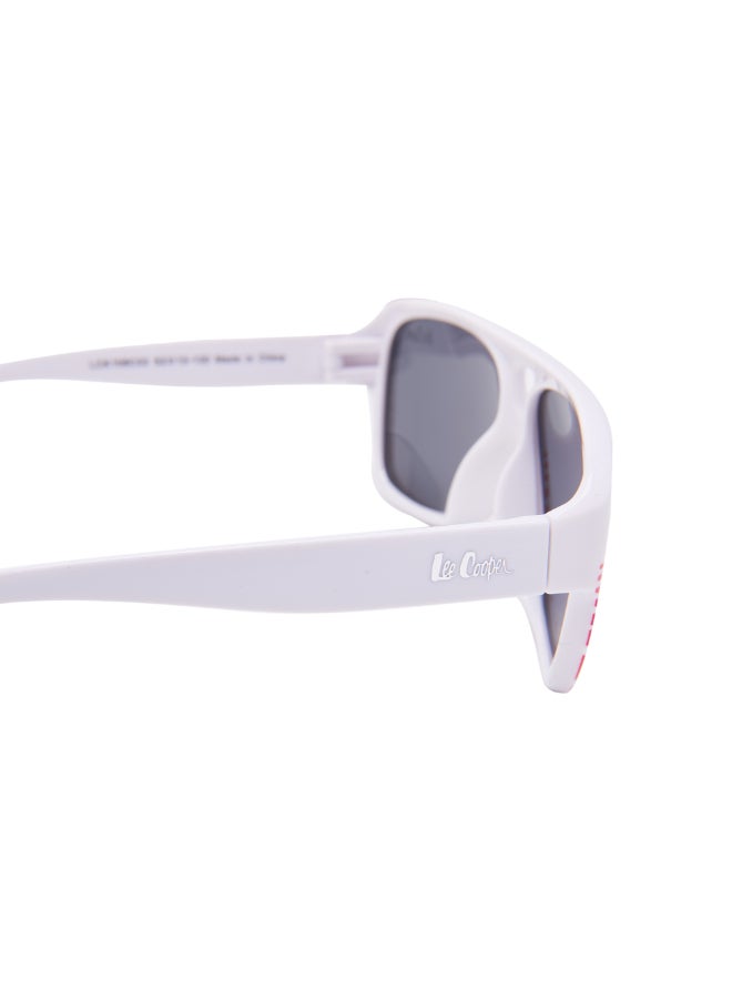 Kids' Polarized Sunglasses White Frame Grey Lens - 52mm Lens - LCK108C03