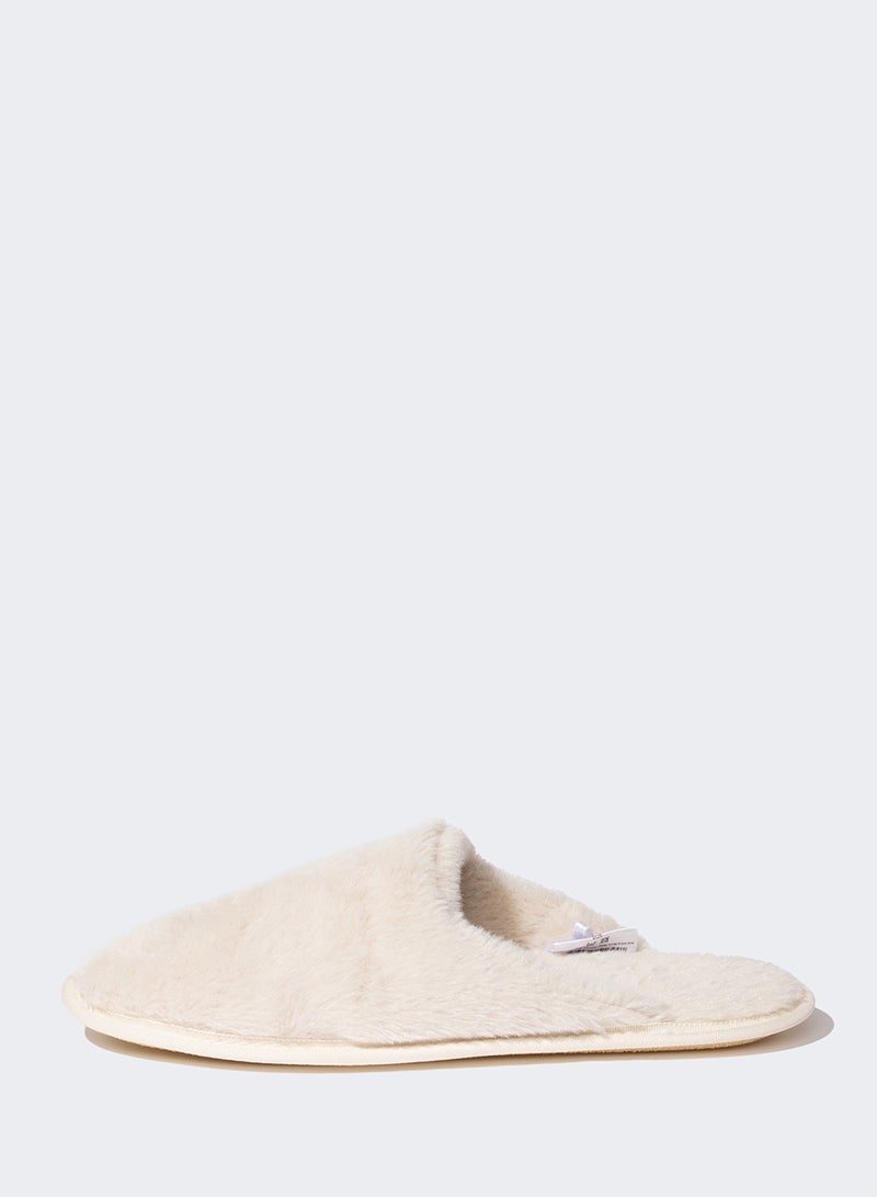 Flat Sole Slip-On Plush Slippers