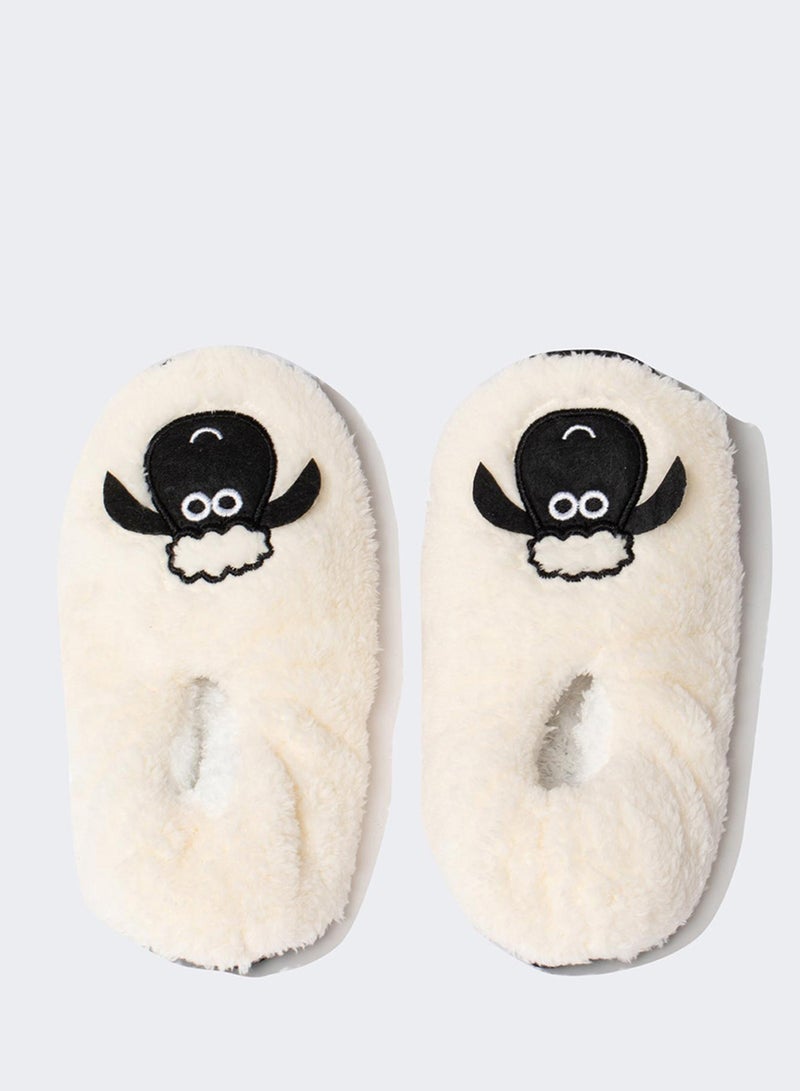 Lamb-Themed Plush Slippers