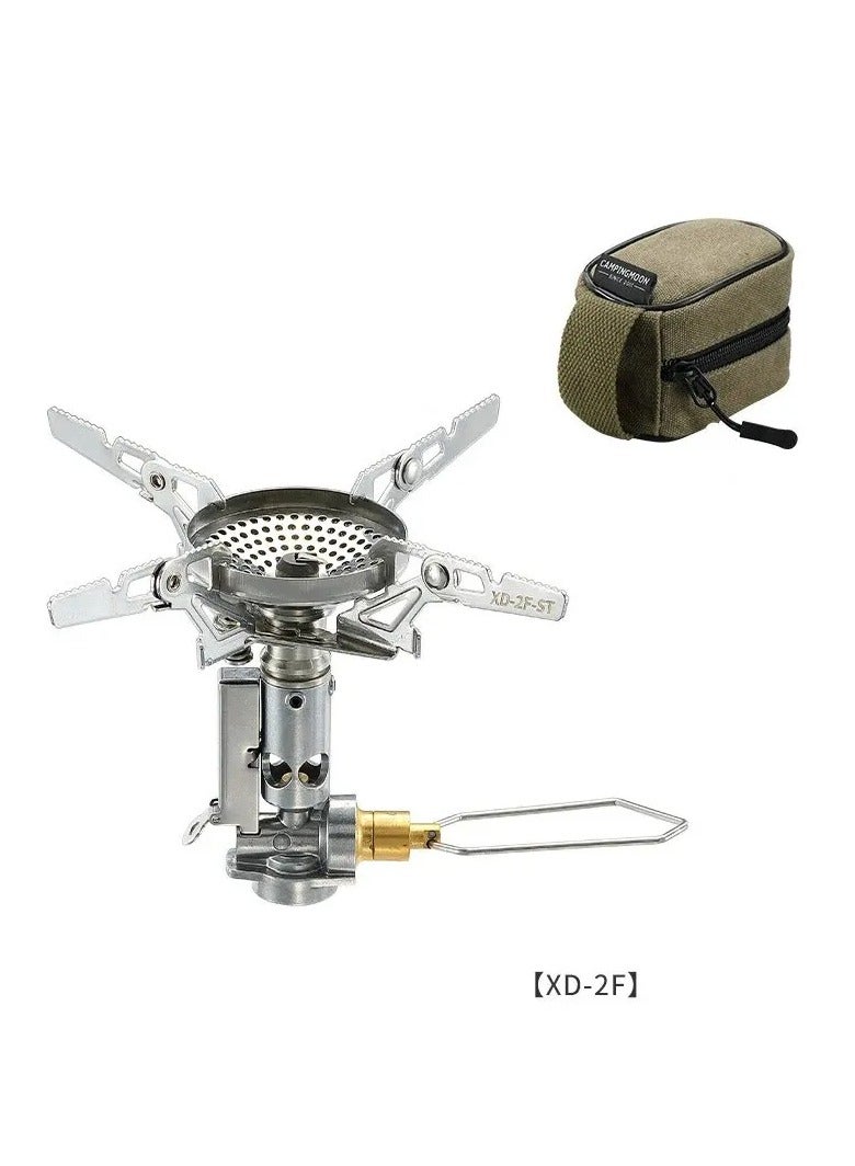 XD-2F Outdoor Portable Voltage Stabilized Integrated Gas Stove High Power Windproof Hiking Field Stove Cooker