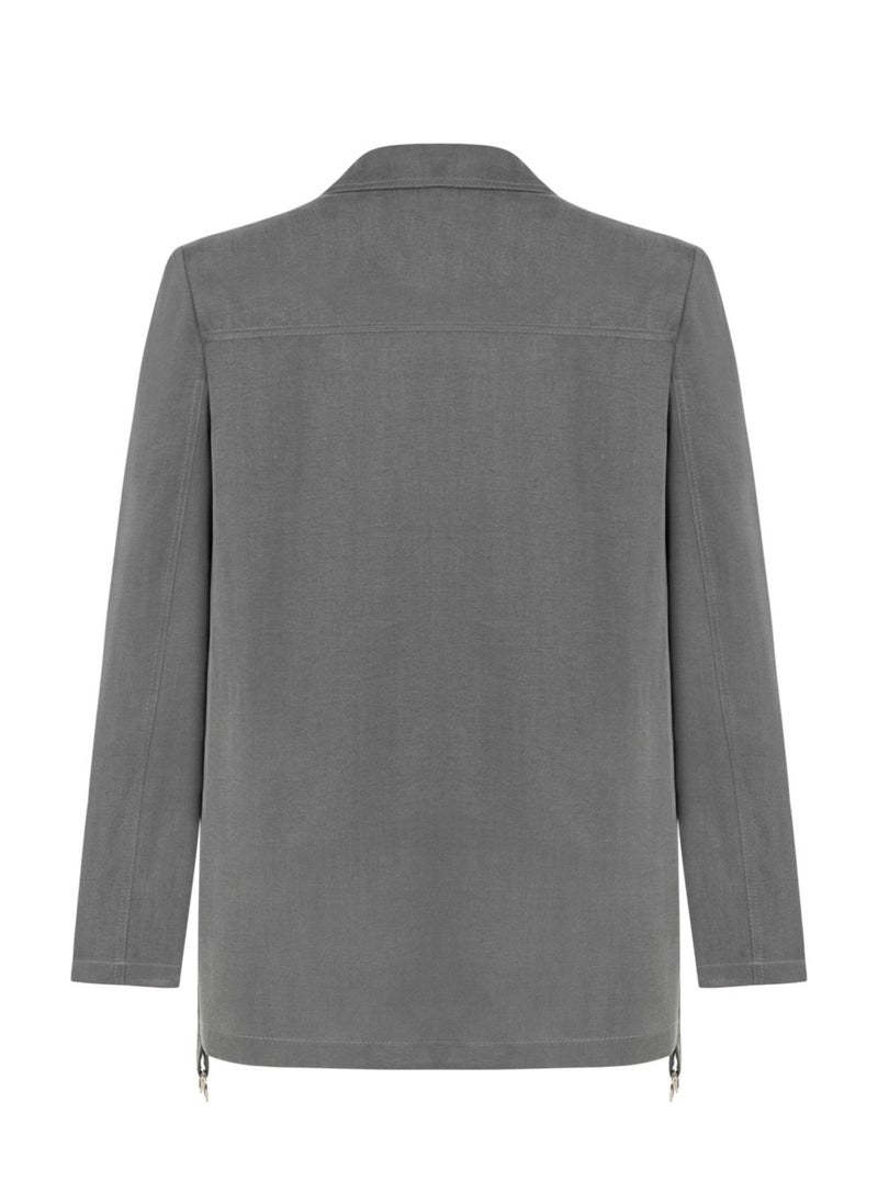 Double Breasted Jacket with Pockets