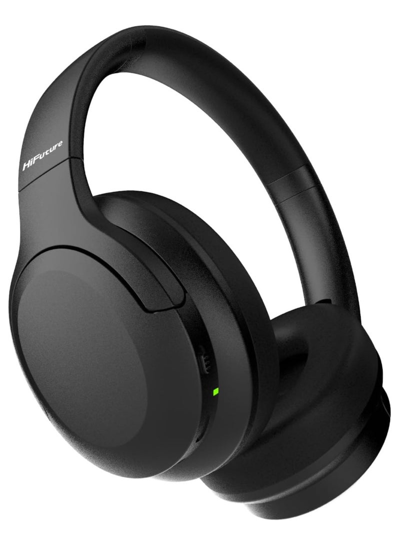 Tour Pro Hybrid Over-Ear Bluetooth Headphones, Active Noise Canceling, 25Hrs Playtime, Black