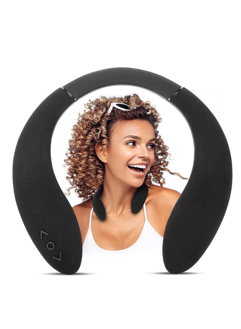 Wireless Neckband Bluetooth Headphones & Speaker System - Immersive 3D Stereo Sound for Gaming, Movies & Music with Built-in Microphone, Comfortable Wearable Design