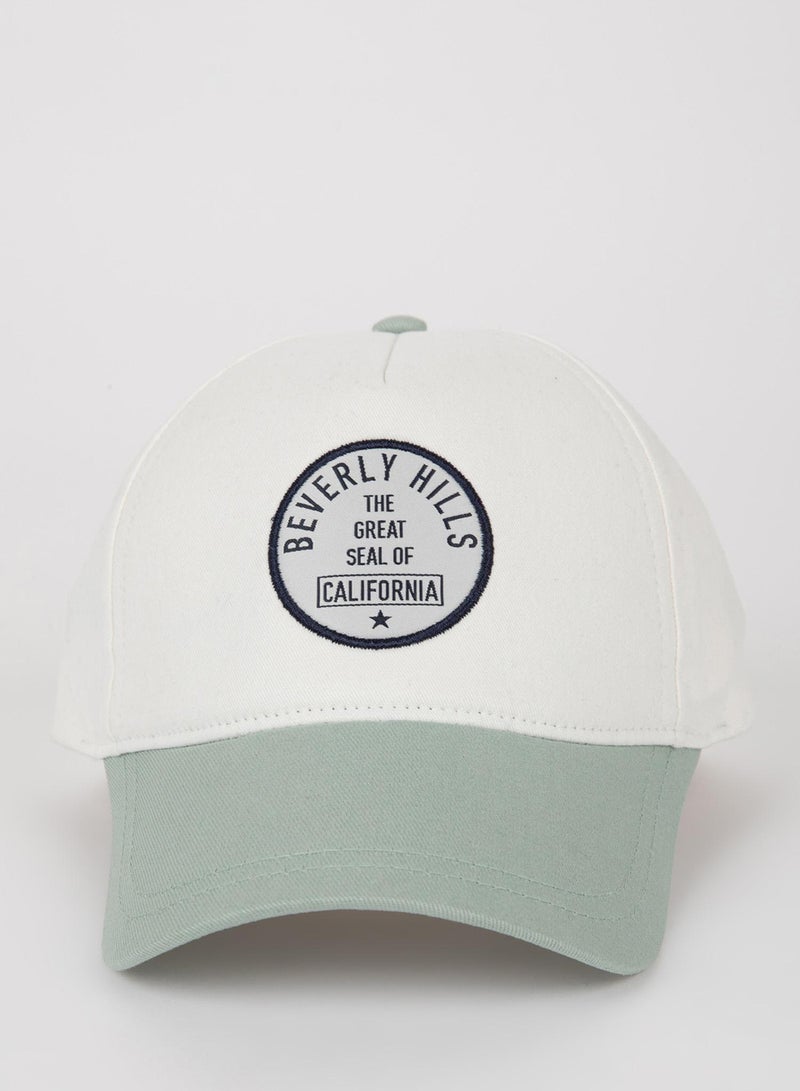 Color Block Cotton Cap