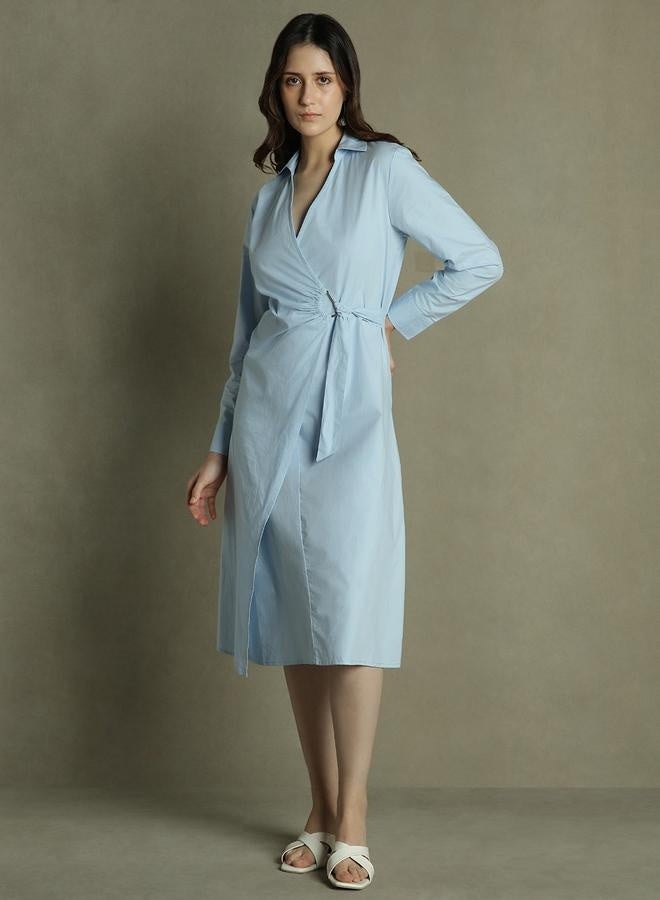 Pale Blue Shirtdress