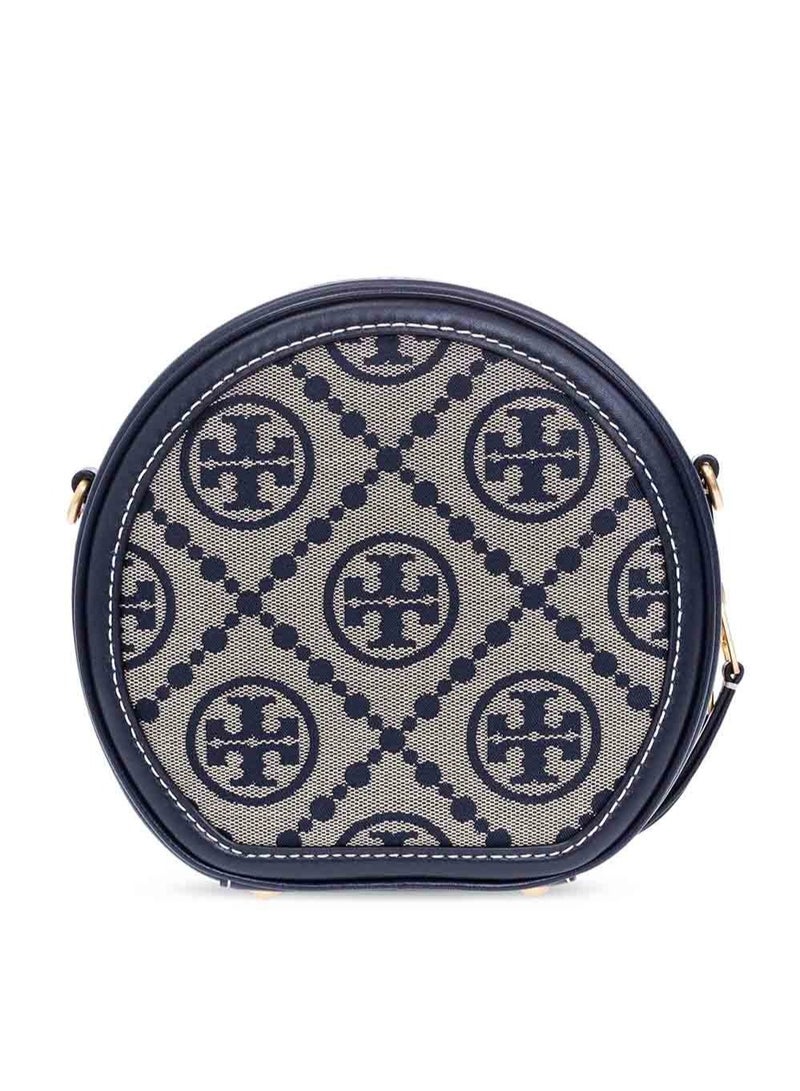 Tory Burch Navy Blue ‘Moon’ Round Shoulder Bag