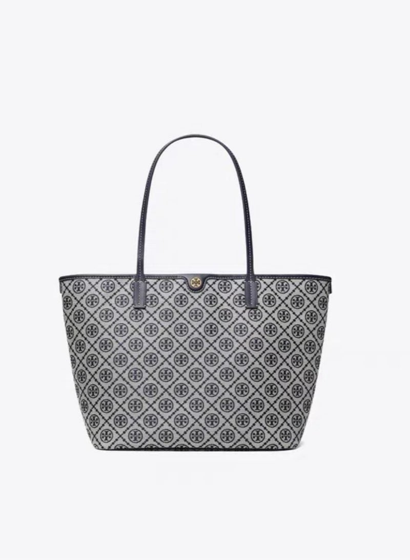 Tory Burch T Monogram Classic Print Tote Bag Shopping Bag Shoulder Bag