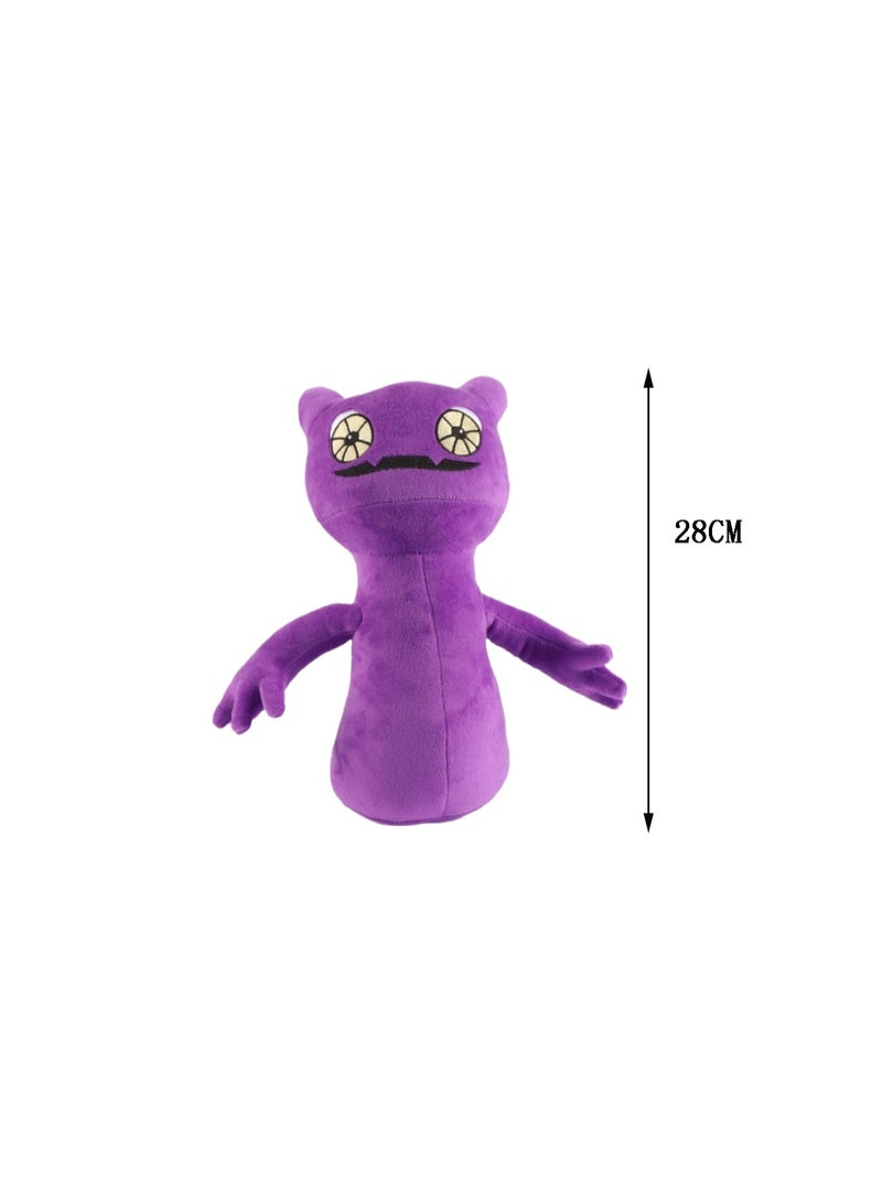 28 CM Monsters Plush Toy Soft Stuffed Doll For Girls And Boys All Ages Gift （Purple）