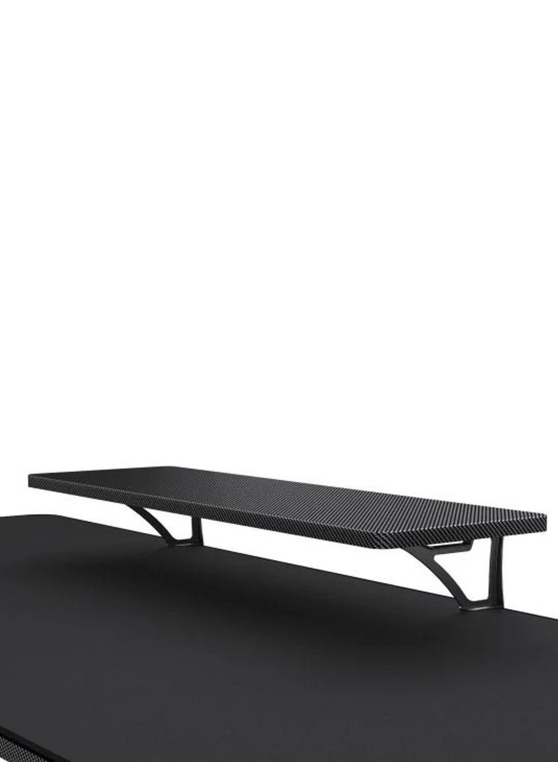 E-STAR 120 Gaming Desk, Full Desk Mouse Pad, Removable Monitor Stand, Shields for Transmission Shaft & Motor, Cable Tray for Easy Management, Headset Hook, Black | 3MSTA1WB.0001
