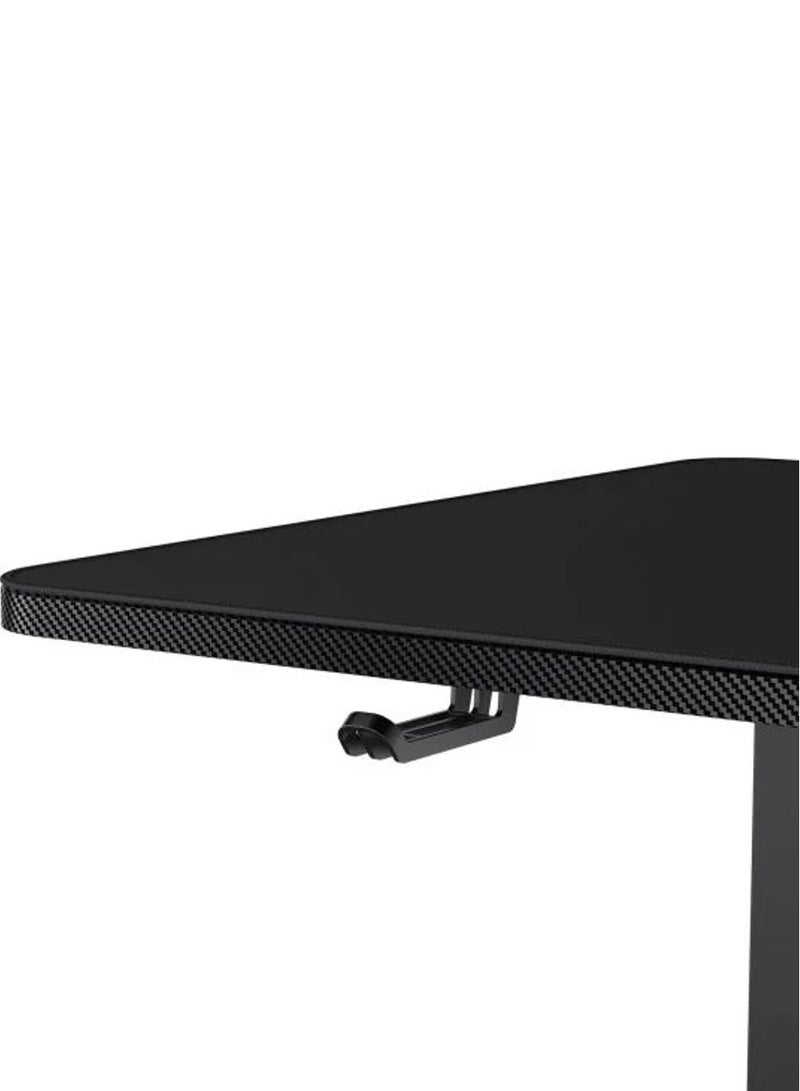 E-STAR 120 Gaming Desk, Full Desk Mouse Pad, Removable Monitor Stand, Shields for Transmission Shaft & Motor, Cable Tray for Easy Management, Headset Hook, Black | 3MSTA1WB.0001