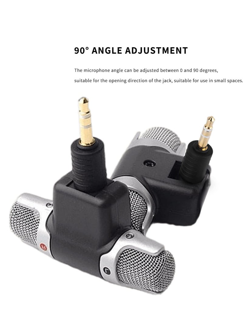 High-Quality Mini Omnidirectional Condenser Microphone with 3.5mm Gold-Plated Plug for PC, Laptop, and Camera - Perfect for Streaming and Recording