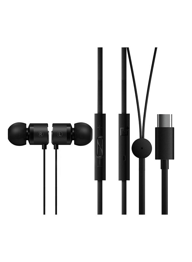 Type-C In-Ear Bullet Headphone Black